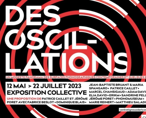 Extrait de l'affiche de l'exposition Des oscillations, Montreuil
