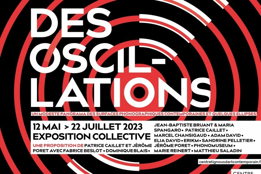 Extrait de l'affiche de l'exposition Des oscillations, Montreuil